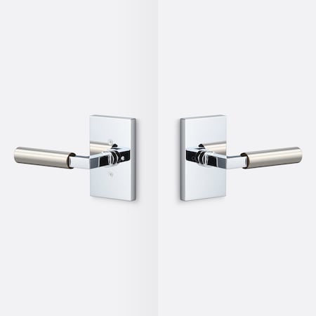 Sure-Loc Hardware Sure-Loc Hardware Levanto Privacy Rosette, Polished Chrome, Smooth Grip in Nickel LV102 26 GRIP-SM NI